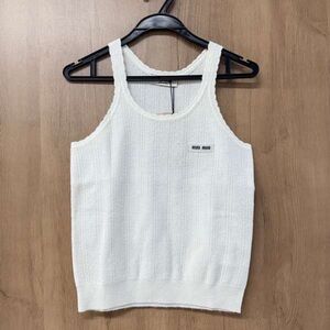 Miu Miu Cream Tank Top